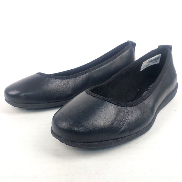Timberland BRADSTREET ULTRA Ballerina Ballet Black Leather Flats Size 5.5 - Picture 1 of 16